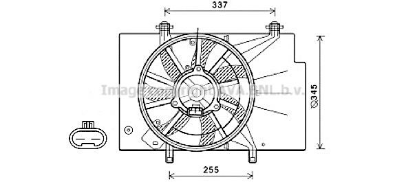 AVA QUALITY COOLING Ventilaator,mootorijahutus FD7582